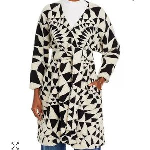 NEW Farm Rio Heart Deco Belted Coat